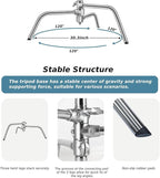 Heavy Duty C Stand with Boom Arm, Stainless Steel Heavy Duty Photography Light - Image 5