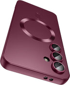 Magnetic for Samsung Galaxy S25 Case Slim Soft Silicone Bumper Shockproof by LEKEVO