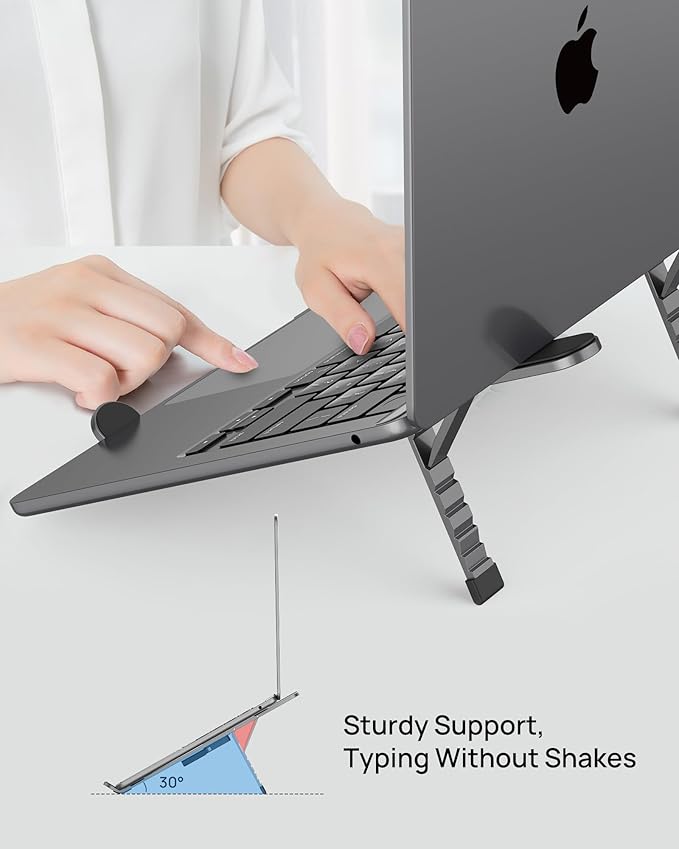 SODI Foldable Laptop Stand for Desk, Lightweight Portable Laptop Stand for - Image 9