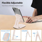 DEERLAMN Cell Phone Stand for Desk, Height Adjustable Cell Phone Holder - Image 4