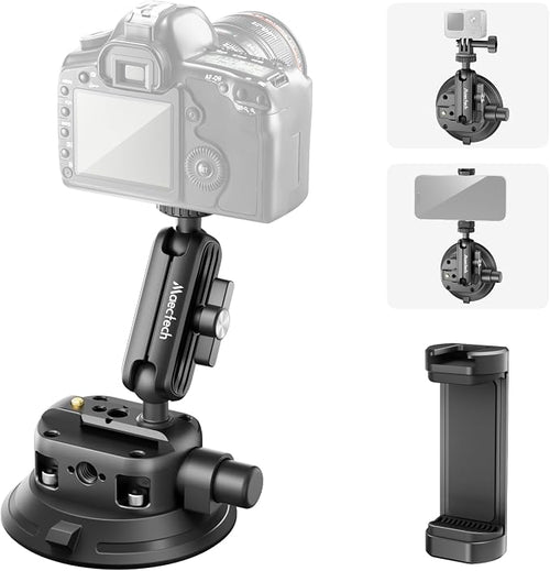 4" Suction Cup Mount with Magic Arm by Maectech