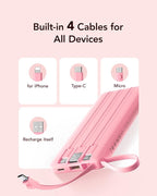 VRURC Portable Charger Power Bank, 10000mAh Travel Essentials Battery Pack - Image 3
