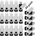 16GB USB Flash Drive KOOTION 20 Pack USB Drive Thumb Drive Bulk USB Stick Swivel by KOOTION