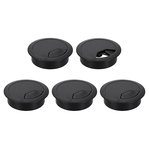 uxcell 5 Pcs 53mm Desk Grommet, Plastic Cable Hole Cover, Wire Cord Cable by uxcell