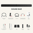 2.2ch 100W Sound Bar for Smart TV, 2-in-1 Detachable Bluetooth 5.3 Speaker - Image 8