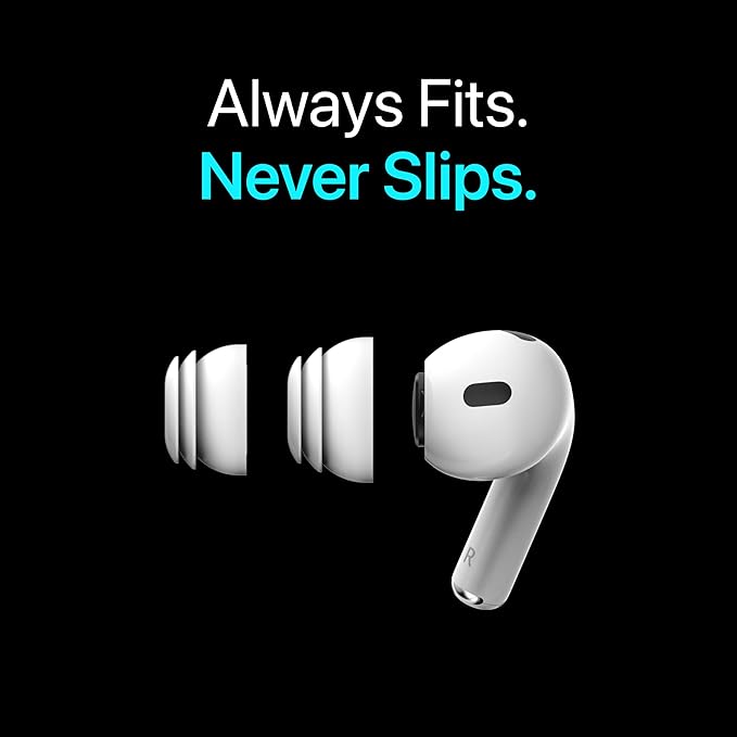Premium Multi-Flange Eartips for AirPods Pro 1&2 – Always Fits, Never Slips - Image 2