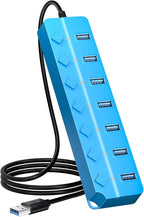 ONFINIO USB Hub 3.0, 7-Port USB Hub Splitter by Onfinio