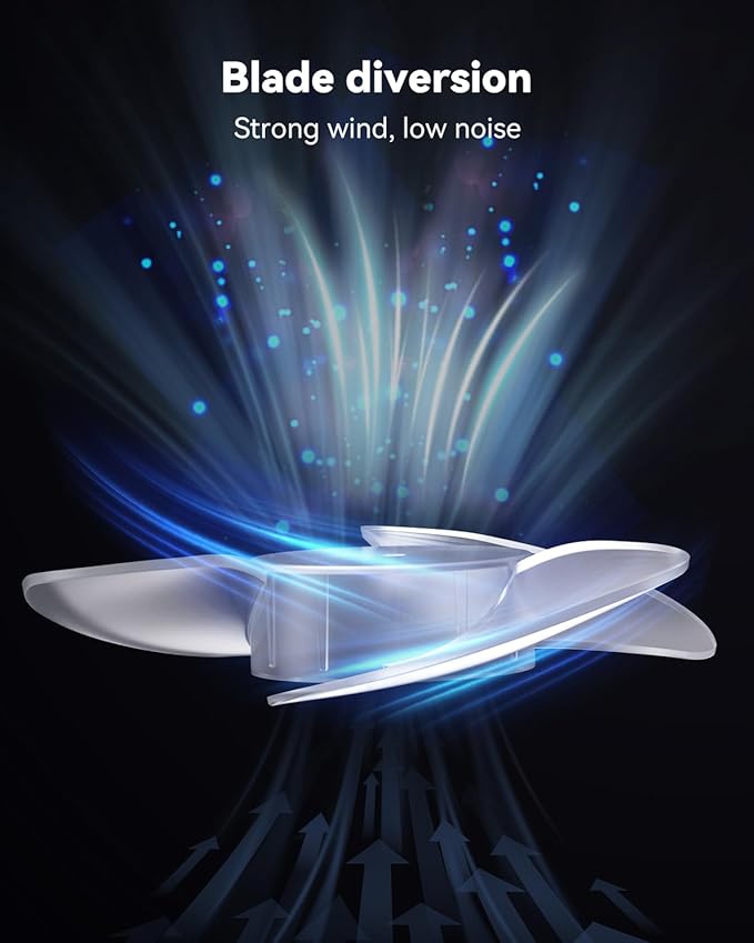 GEHEN Small Clip on Fan, 3-Speed Fan - Image 4