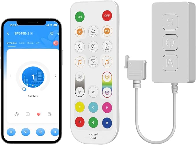 PAUTIX Wi-Fi+Bluetooth Music Pixel LED Smart Controller Kit SP548E, Compatible by PAUTIX