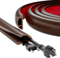 9.8ft Floor Cord Cover, Silicone Wire Hider, Hide Extension Cords, Protect Cords by VANNESSE