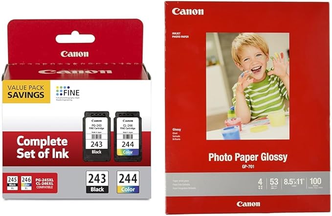 Canon PG-243/ CL-244 Ink Multi Pack, Compatible to TR4520, TS302 and TS202 & nk by Canon