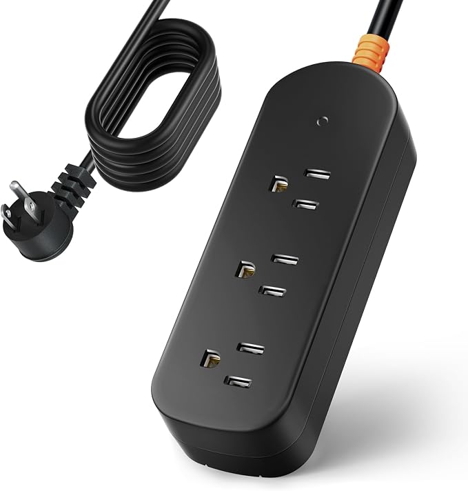 3-Outlet 10ft Extension Cord by COVOZON