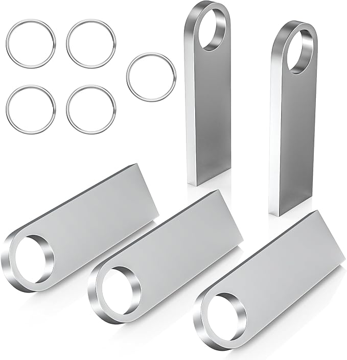 ABLAZE 16GB Flash Drive 5 Pack, Metal USB 2.0 Thumb Drives - Image 7