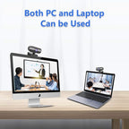 Webcam with Microphone&1080P HD Web Cam, Stand - Image 4