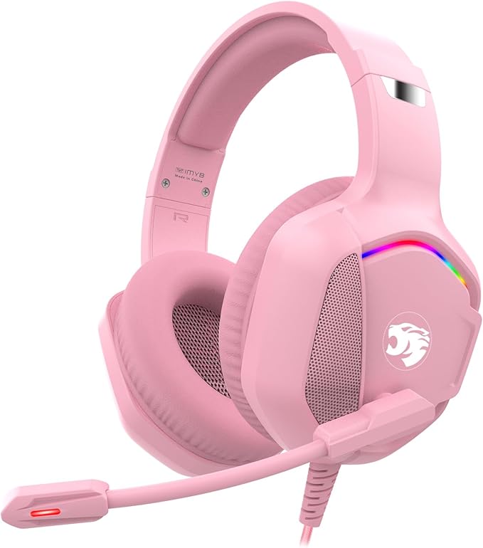 Gaming Headset with Microphone for Pc, Xbox One Series X/s, Stereo Wired Noise by IMYB
