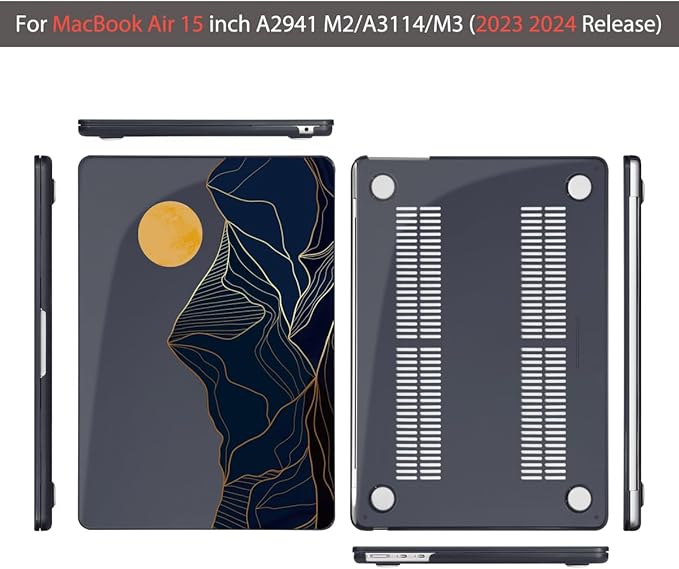 Teryeefi Compatible with MacBook Air 15 inch Case A2941 M2 A3114 M3 Release - Image 6