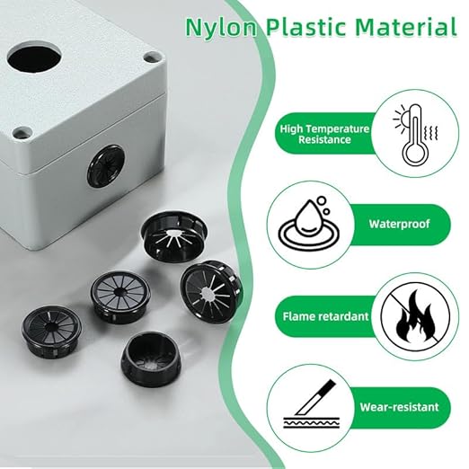 30PCS Cable Grommets, Wire Hole Cover Insert - Image 2