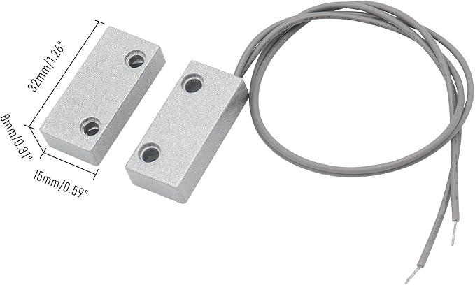 3Pcs Magnetic Reed Switch Wired Surface Mount Normally Closed NC Contact Sensor - Image 2