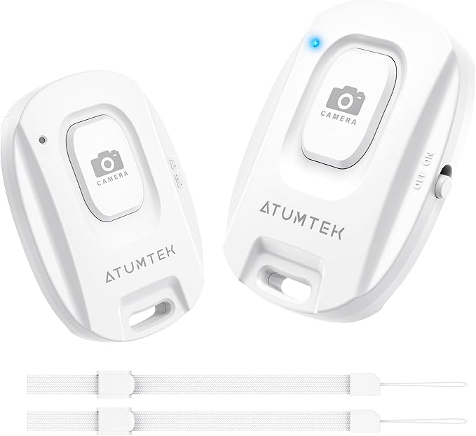 ATUMTEK Camera Remote Shutter for iPhone and Android Smartphones, Wireless by ATUMTEK