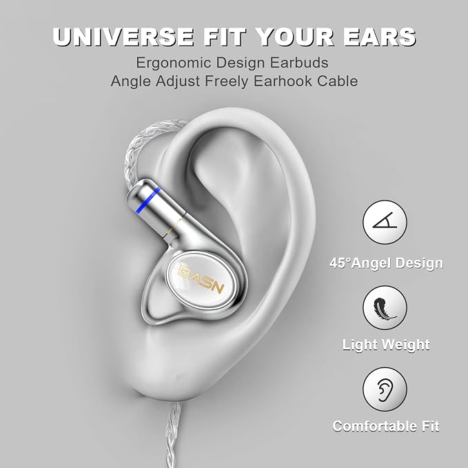 BASN Metalen PRO 4 Drivers in-Ear Monitors Headphones - Image 4