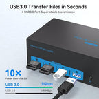 4K144Hz HDMI + 2 Displayport KVM Switch 3 Monitors 3 Computers 8K USB 3.0 KVM - Image 5