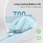 TECKNET Wireless Mouse Rechargeable 4800 DPI Silent USB A & Bluetooth Mouse 6 - Image 3