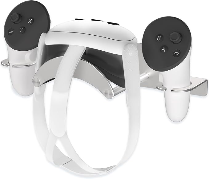 VR Wall Mount Aluminum Alloy, VR Headset Wall Mount Storage Stand Hook by ANSHAWTIY