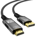 FDBRO 8K DisplayPort to HDMI Cable Active 8K@60Hz 4K@120Hz 32.4Gbps, by FDBRO