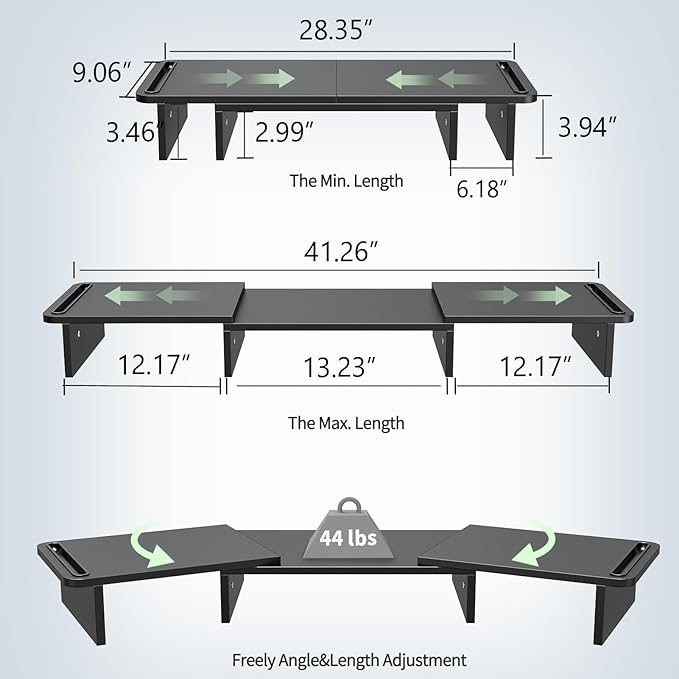 Zimilar Dual Monitor Stand Riser, Monitor Stand - Image 2