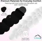 Cloud Wrist Rest for Computer Keyboard, 4-in-1 Memory Foam Leather Cloud - Image 5