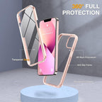 Miracase Glass iPhone 13 Case 6.1 inch, 2023 Upgrade Full-Body Clear Bumper Case - Image 2