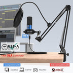FIFINE USB Recording PC Microphone Kit, Computer Condenser Cardioid Mic on Mac - Image 8