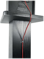 Rockville Pair SS28B Premium Black Wood Grain 28" Home Speaker Stands, 100lb - Image 3