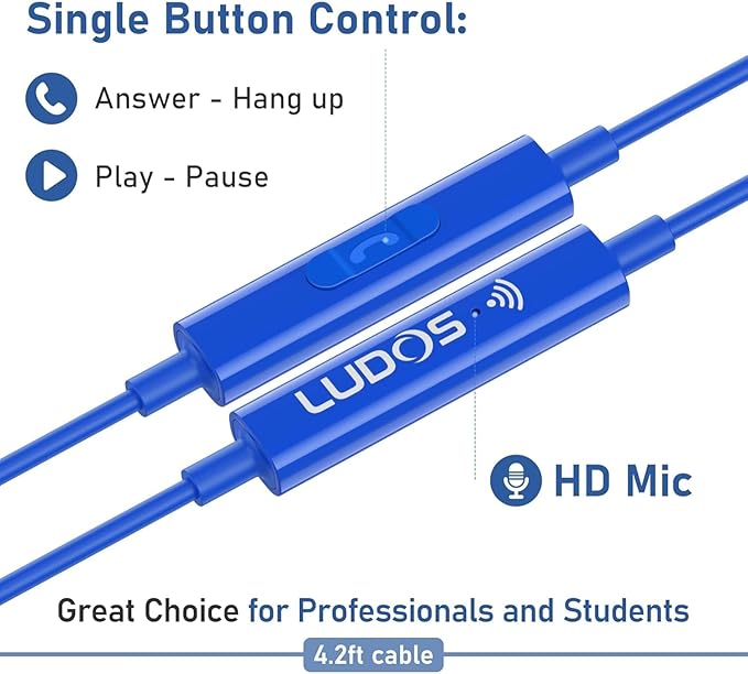 LUDOS Ultra USB C Headphones for iPhone 16 15 Pro Max Plus iPad Pro, 5 Years - Image 3