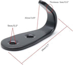 Flyisland Wall Hooks 8 Pcs, Coat Hooks Garage Hook Wall Mounted Hat Hangger - Image 4