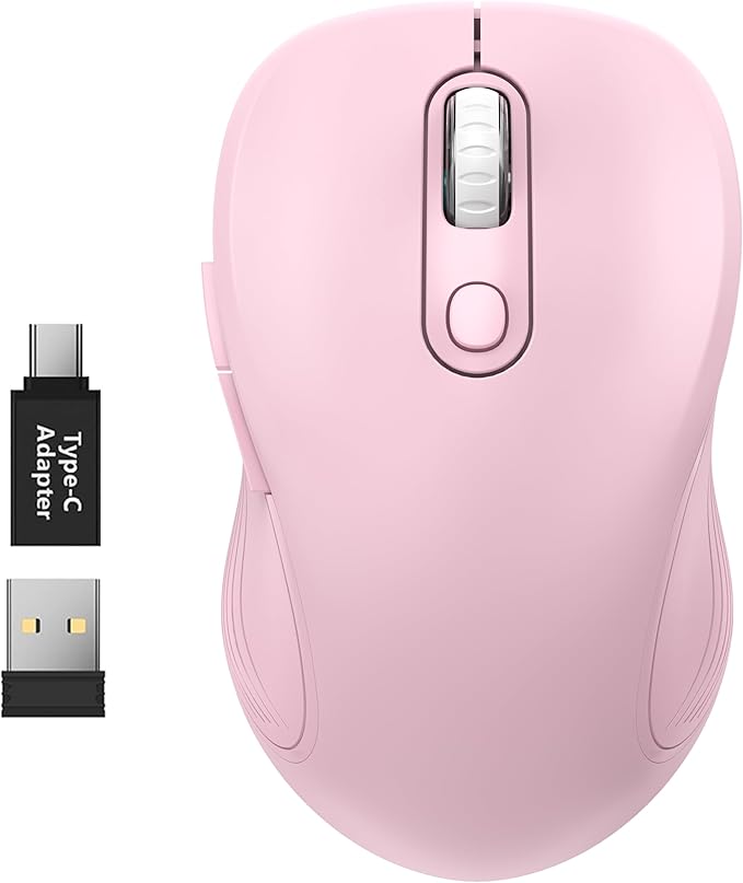 WisFox 2.4G Wireless Mouse for Laptop, Ergonomic Computer Mouse by Bringyouqualityproducts
