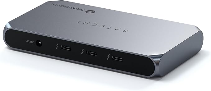 Satechi Thunderbolt 4 Dock Slim Hub Pro, USB C 100W Charging, Single 8K or Dual by Satechi