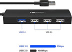 USB Hub, VEMONT 4-Port USB 3.0/2.0 HUB, Ultra Slim Portable High-Speed USB - Image 2