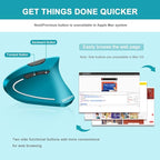 Vassink Ergonomic Wireless Mouse, Rechargeable Mouse 2.4Hz Vertical Wireless - Image 6