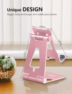 Cell Phone Stand for Desk, Adjustable Desktop Phone Holder Stand, Foldable - Image 2