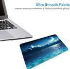 Ocean and Moon Mouse Pad, Romantic Moon On Sea in Magic Night, Waterproof - Image 4