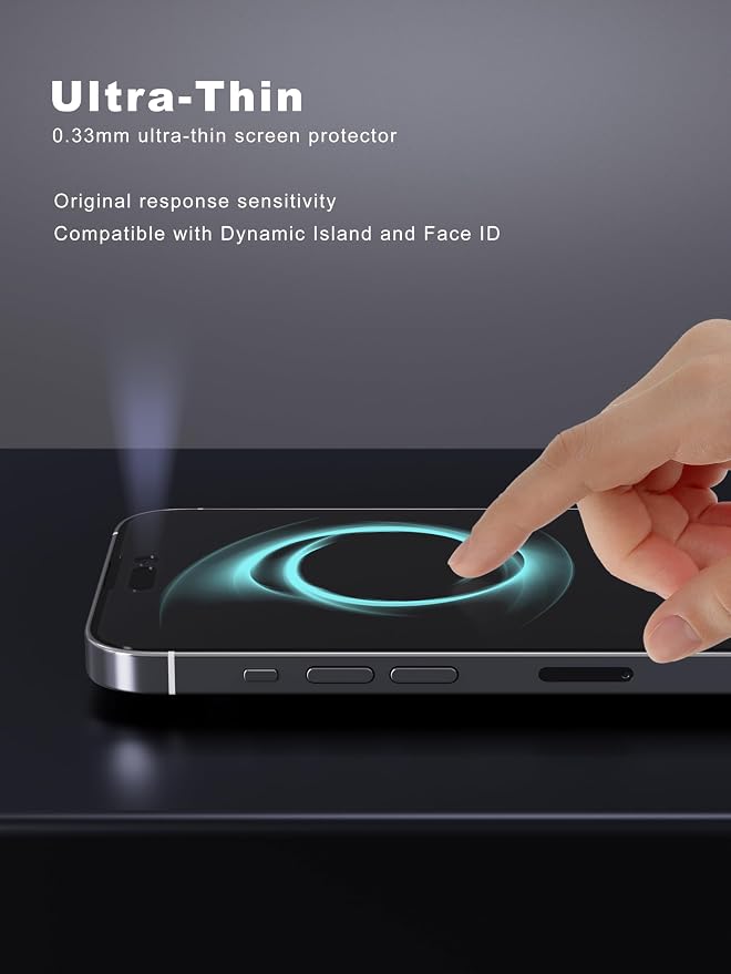 2 Pack Matte Screen Protector for iPhone 14 Pro -6.1 inch, Anti Fingerprint - Image 5