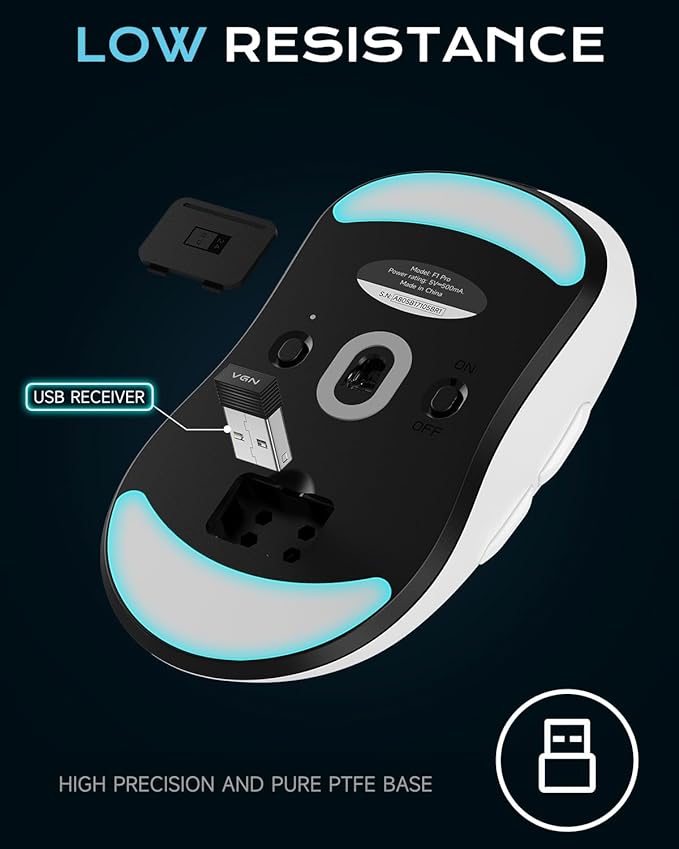 VGN Dragonfly F1 Pro Wireless Gaming Mouse - 49g Ultra-Lightweight - Image 7