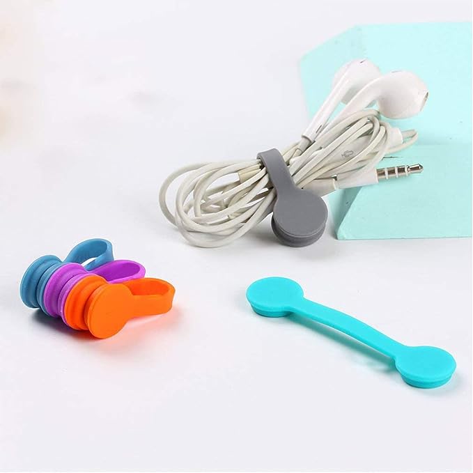 6 Pack Magnetic Twist Ties, Viaky Multicolor Magnet Keeper Bands Winder Wrap - Image 7