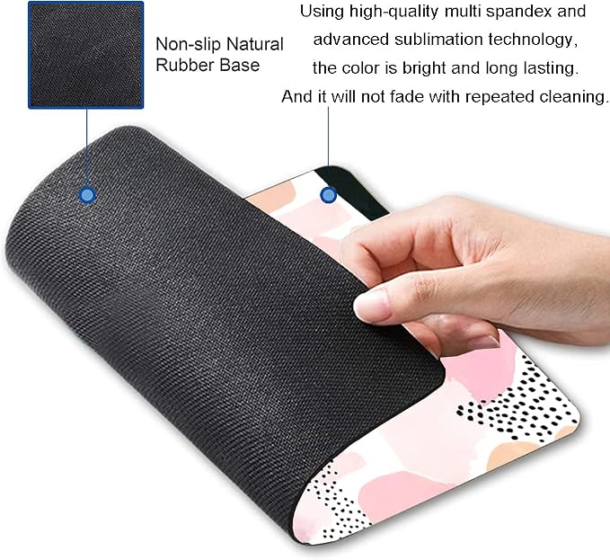 Mouse Pad, Abstract Graphic Design Mouse Pad, Washable Square Cloth Mousepad - Image 2