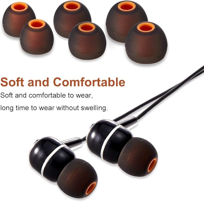 Earbud Tips Soft Silicone Earbuds Replacement Tips Fit - Image 4
