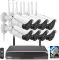 【130° Wide-Angle】 Outdoor Wireless Security Camera System, WiFi Video by WEILAILIFE