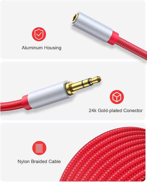 3.5mm Extension Cable 6.6ft - Image 2