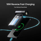 JISULIFE Portable Handheld Fan Ultra2, 9000mAh Max 25 Hrs, 5 IN 1, 100 Speed - Image 4
