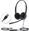 Yealink UH34 USB Headset with Mic, Stereo Wired Headphones with Noise by RedefineYourWorkplace